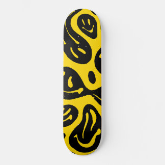 Melting Happy Face  Skateboard