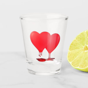 MELTING HEARTS SHOT GLASS