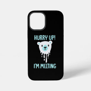 Melting Ice Climate Change Awareness Animal Lover iPhone 12 Mini Case