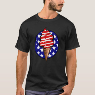 Melting Ice Cream Global Warming USA T-Shirt