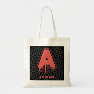 Melting Letter A – Custom Name Birthday Gift Tote Bag