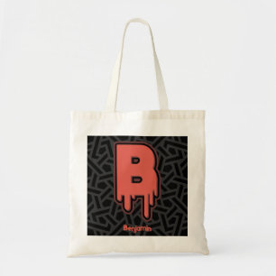 Melting Letter B – Custom Name Birthday Gift Tote Bag