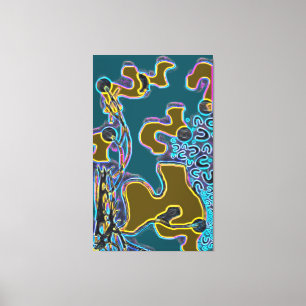 Melting Memphis Vibes II Canvas Print