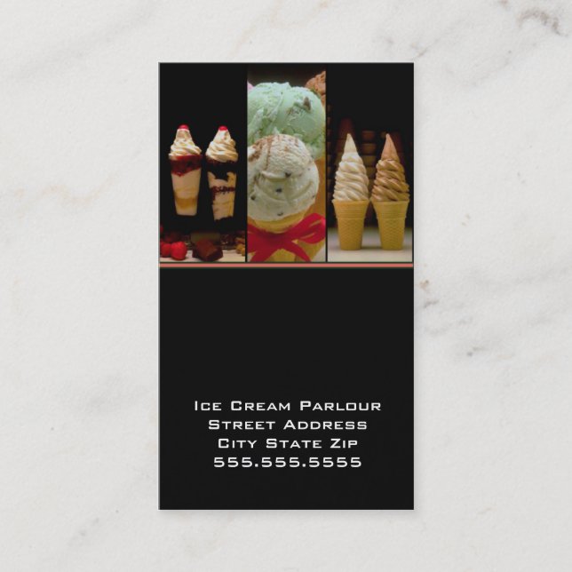 Melting Moments Business Card (Front)