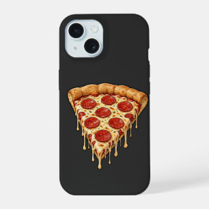 Melting Pepperoni Pizza Slice - Funny Drippy Chees iPhone 15 Case