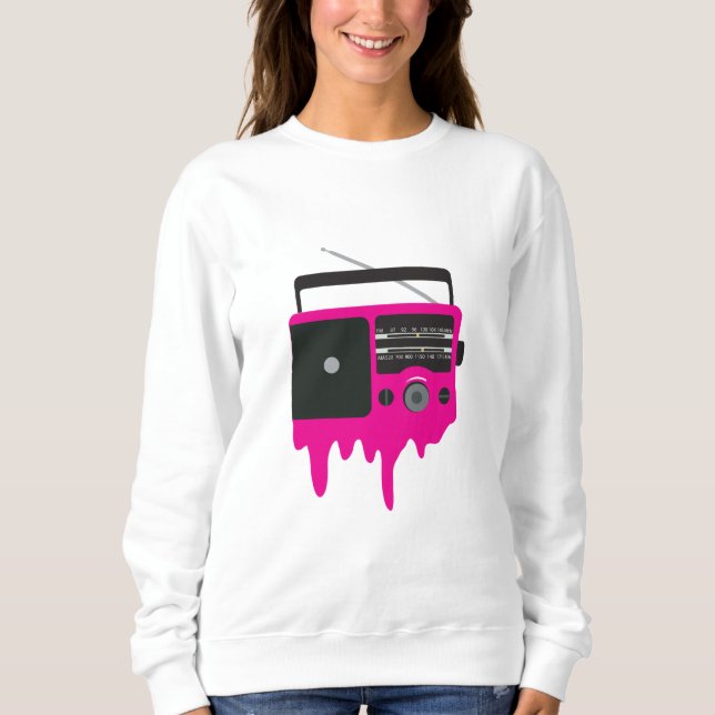 Melting Pink Radio Sweatshirt (Front)