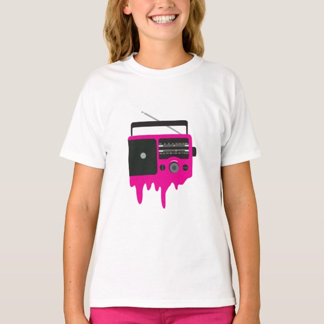 Melting Pink Radio T-Shirt (Front)