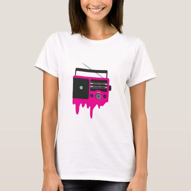 Melting Pink Radio T-Shirt (Front)