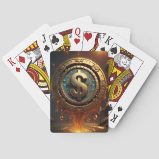 Melting Poker Chip Playing Cards