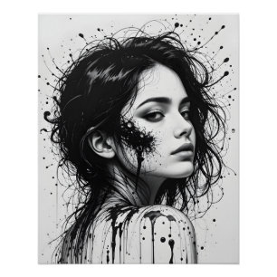 Melting Portrait Shift Poster