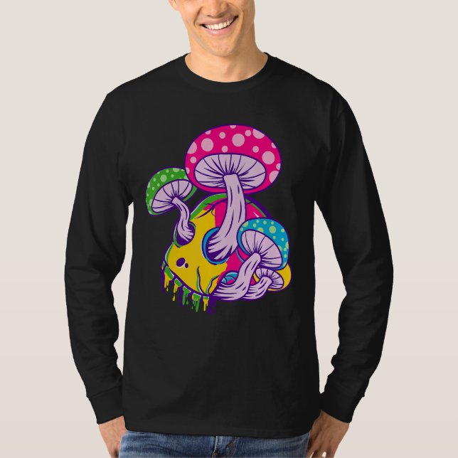 Melting Psychedelic Skull T-Shirt (Front)