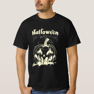 Melting Pumpkin Halloween T-Shirt Design