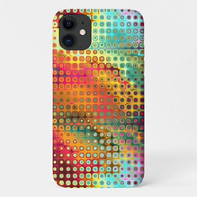 Melting Rainbow of Dots Pattern Case-Mate iPhone Case (Back)