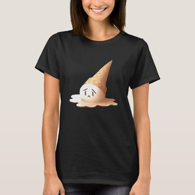 Melting Sad Ice Cream T-Shirt (Front)