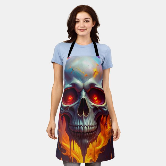Melting Skull Apron (Worn)