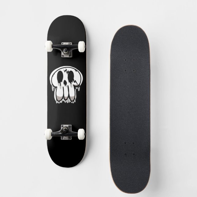 Melting Skull Skateboard (Front)