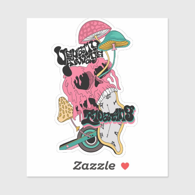 Melting Skull Sticker (Sheet)