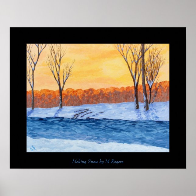 Melting Snow Art Print (Front)