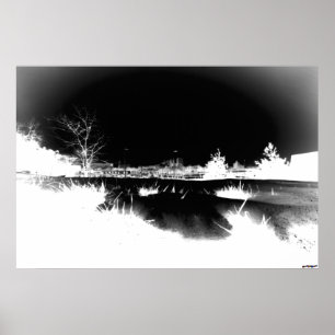 Melting Snow - negative Poster