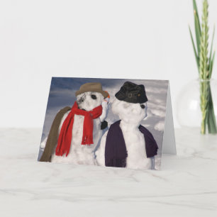 Melting Snowmen Anniversary Card