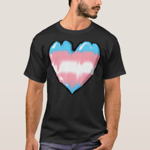 Melting Transgender Heart Trans Pride T-Shirt