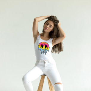 Melting Trippy Smiley Skull T-Shirt