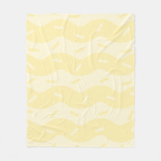 Melting Vanilla Ice Cream Fleece Blanket