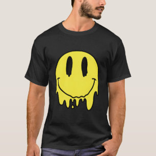 Melting Yellow Smile Funny Smiling Melted Dripping T-Shirt