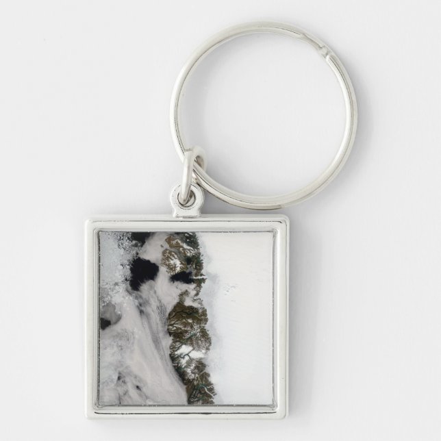 Meltwater ponds along Greenland West Coast Key Ring (Front)