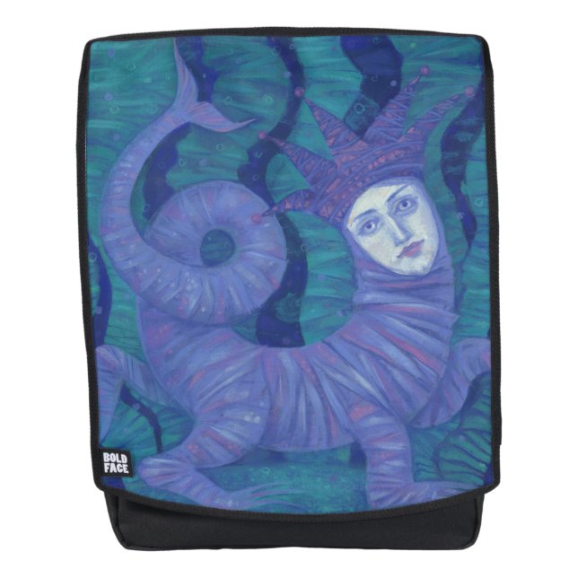 Melusine, Melusina, fantasy, surreal, water spirit Backpack (Front)