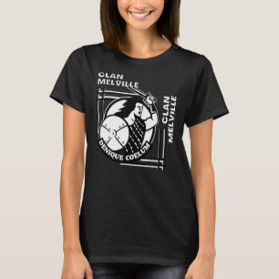 Melville Clan Gaelic Motto Swordsman T-Shirt