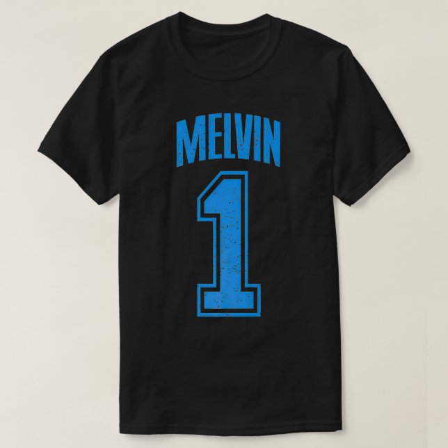Melvin Supporter Number 1 Greatest Fan Premium  T-Shirt (Design Front)