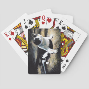 Melvin the Cat Fine Art  Playing Cards