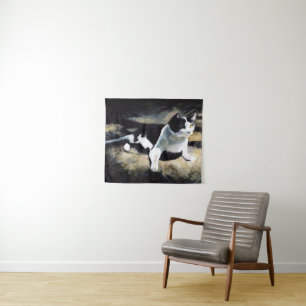 Melvin the Cat Fine Art Tapestry
