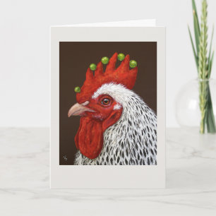 Melvin the rooster card