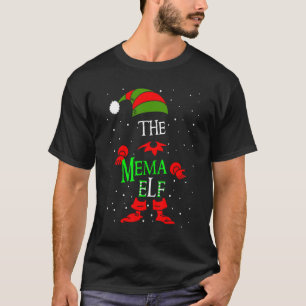 Mema Elf Group Matching Family Christmas Pajama Ou T-Shirt