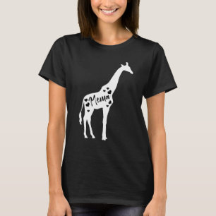 Mema Giraffe Grandparents Day Safari Zoo Grandmoth T-Shirt