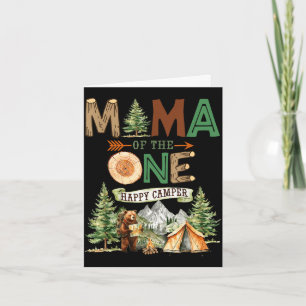 Mema of the one happy camper 1st birthday camping  card