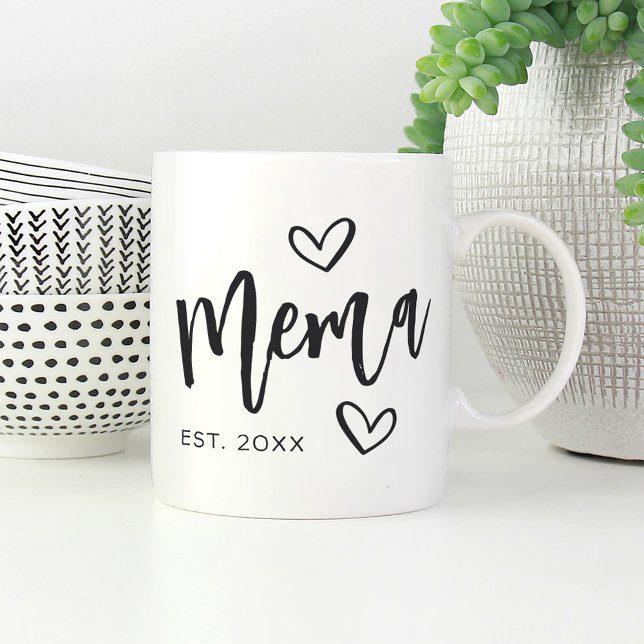 Mema Year Established Grandma Coffee Mug (Creator Uploaded)