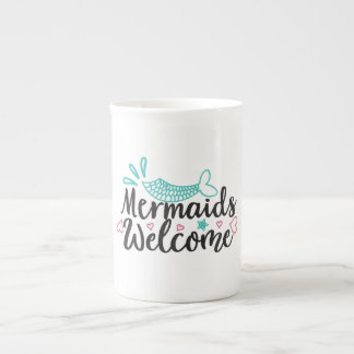 Memaids Welcome Bone China Mug