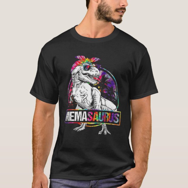 Memasaurus Dinosaur Mema Saurus Family Matching Ti T-Shirt (Front)