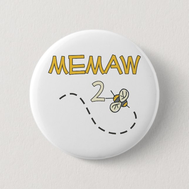 Memaw 2 Bee 6 Cm Round Badge (Front)