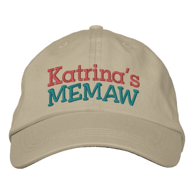Memaw ... ; ) embroidered hat (Front)