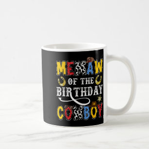 Memaw Of The Birthday Cowboy Western Rodeo Memaw  Coffee Mug