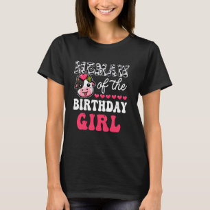 Memaw of The Birthday Girl Funny Cow Family Matchi T-Shirt