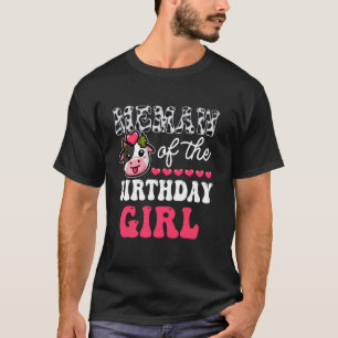 Memaw of The Birthday Girl Funny Cow Family Matchi T-Shirt