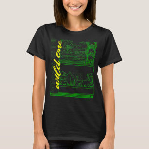 Memaw Of wild One Zoo Trip Safari Jungle Animal B T-Shirt