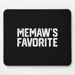 Memaw’s Favorite Funny Grandparent Granhild Vintag Mouse Mat