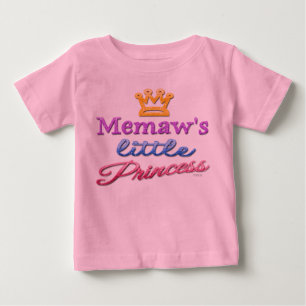 Memaw's Little Princess Baby Toddler T-Shirt