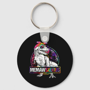 Memawsaurus Dinosaur Memaw Saurus Family Matching Key Ring